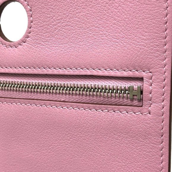 Authentic HERMES Birkin bag pocket external bag Pouch Swift pink - Picture 10 of 10